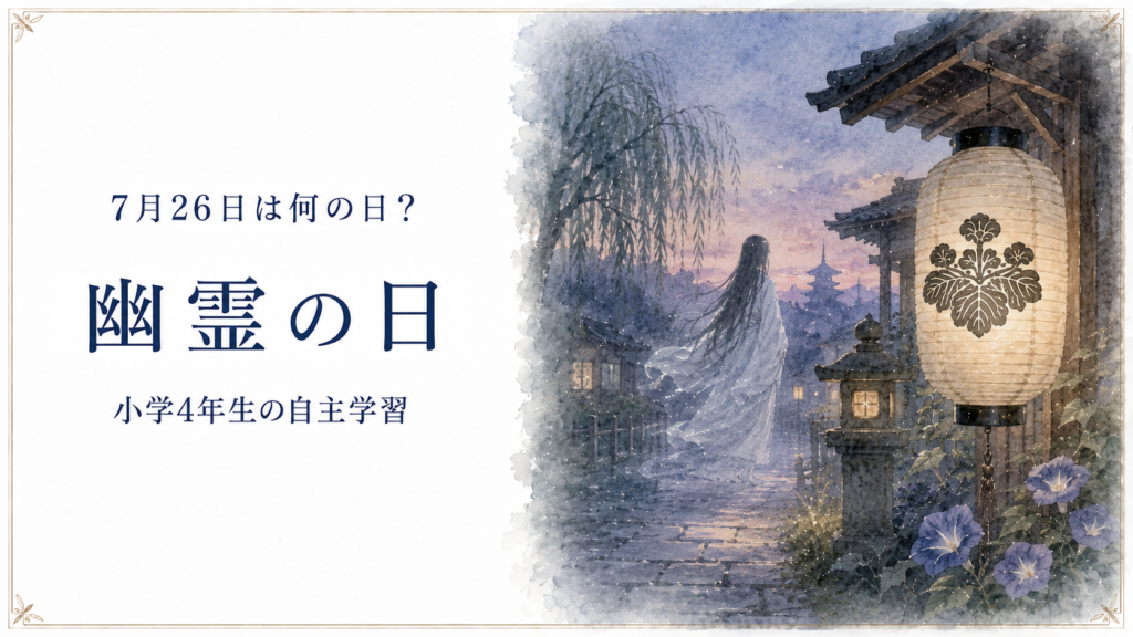 7月26日は何の日？小学生の自主学習に使える「幽霊の日」のアイキャッチ画像